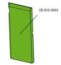 Ізоляція правої сторони котла - CB-010-0003-RAL6018